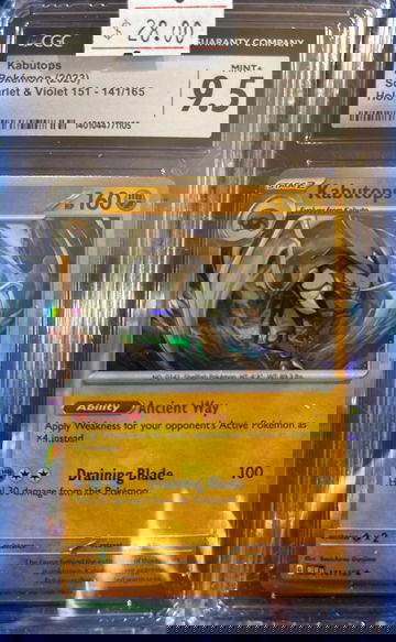 2023 Pokémon Kabutops S&V 151 141/165 Holo CGC 9.5 Mint+
