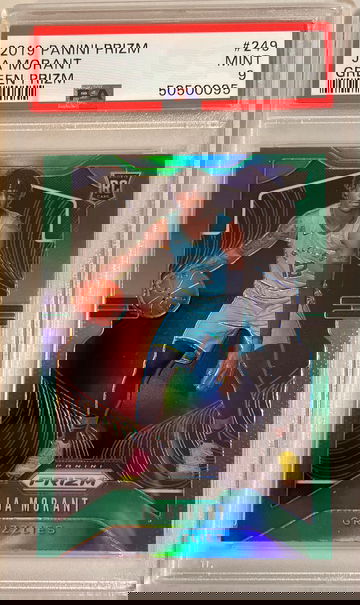 2019 Panini Prizm Ja Morant Green PSA 9