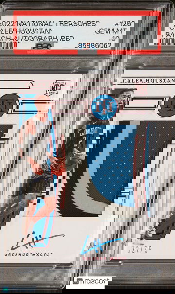 2022 National Treasures Caleb Houstan #126 PSA 10 Rookie Auto Patch POP 1