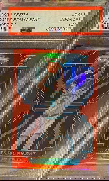 2021 Prizm James Bouknight Red Prizm /299 PSA 10