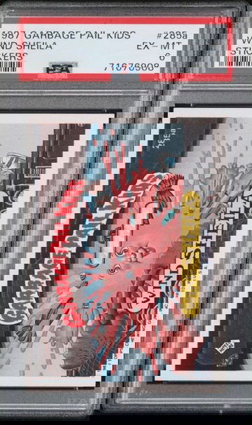 1987 GARBAGE PAIL KIDS STICKERS GPK WIND SHEILA #285A PSA 6