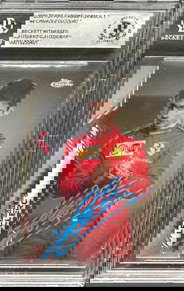 2020 Topps Chrome F1 Charles LeClerc Auto In-Person Autograph #4 Formula 1 Ferrari