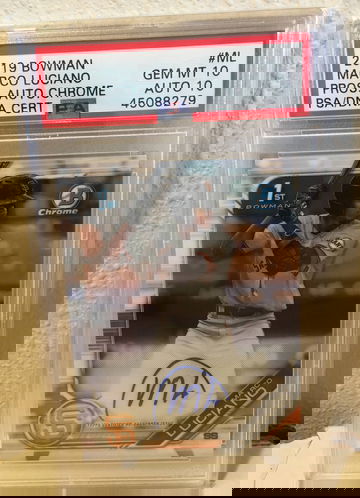 Marco Luciano Chrome Auto PSA DNA 10/10