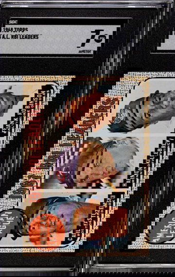 1968 Topps AL RBI Leaders SGC 7