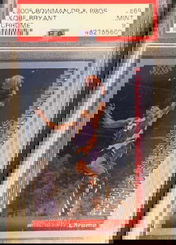 2005 Bowman Chrome Kobe Bryant PSA 9