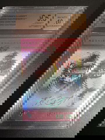 2018 Panini illusions rookie endorsements green variation #33 Keke Coutee /25 BGS 9.5/10
