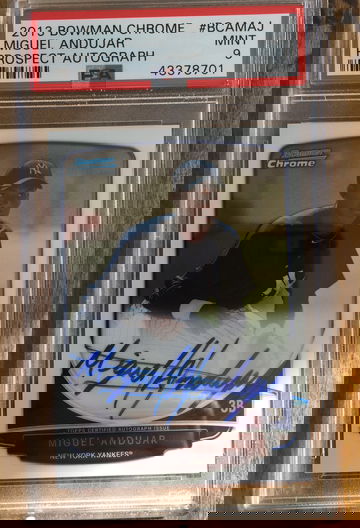 Miguel Andujar auto PSA 9