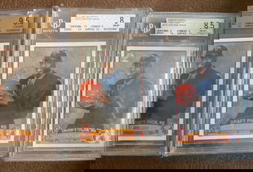 2003 Dwayne Wade Topps First Edition #225 Rookie BGS 9.5 9 LOT 