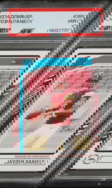 2024 Panini Donruss Rated Rookie Jayden Daniels #389 RC PSA 9