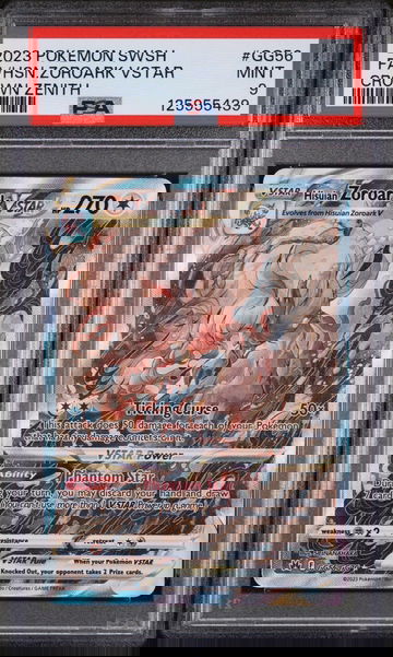 2023 Pokemon Sword and Shield Crown Zenith Hisuian Zoroark Vstar #GG56 PSA 9