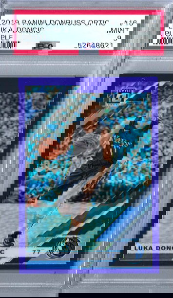 2019 Panini Donruss Optic Luka Doncic Purple Holo PSA 9