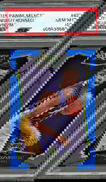 2015-16 Panini Select Blue Prizm D'Angelo Russell RC Rookie #62 PSA 10