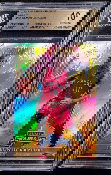 2013-14 Panini Crusade GOLD 06/10 DeMar Derozan #164 BGS 10 PRISTINE POP 1 - DHL Express Air with Tracking from Overseas