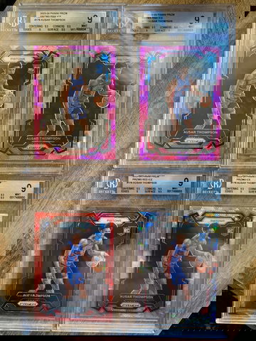 2023 prizm pink ice ausar thompson bgs 9