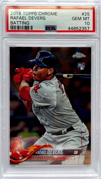 2018 Topps Chrome Rafael Devers #25 PSA 10