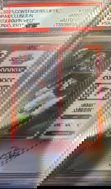 2022 optic contenders drake london rookie