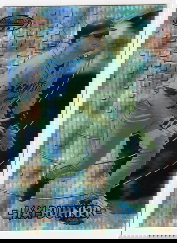 1997 BOWMAN'S BEST ATOMIC REFRACTOR JAY BUHNER # 17 HOF