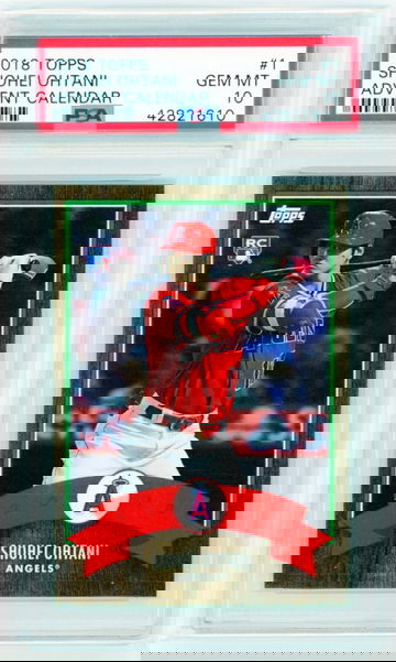 2018 Topps Advent Calendar #1 Shohei Ohtani PSA 10 GEM MINT!