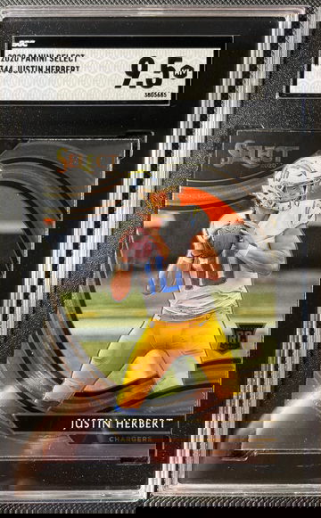 2020 Select Justin Herbert field level SGC 9.5
