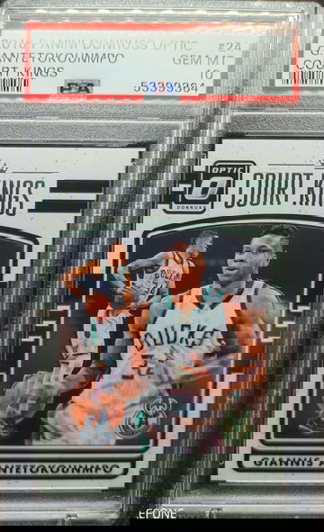 2016 Donruss Optic Court King Giannis Antetokounmpo #24 PSA 10 Gem Mint Bucks