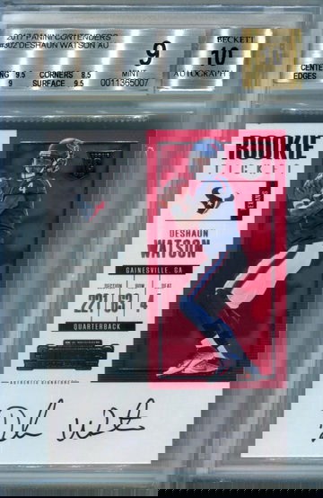 Deshaun Watson contenders BGS 9 auto 10