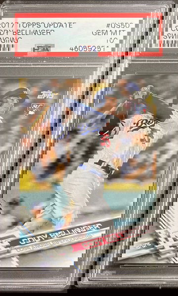 2017 Topps Updatw Swinging Cody Bellinger PSA 10