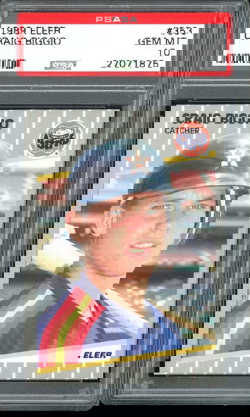 CRAIG BIGGIO 1989 FLEER #353 PSA 10 RC