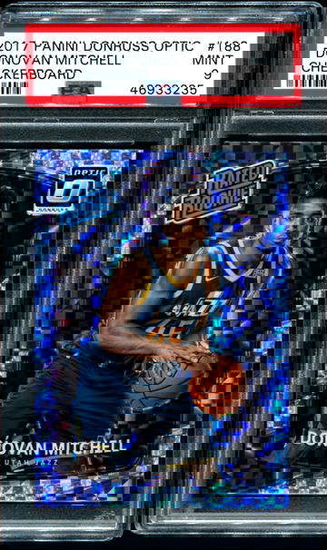 2017 Donruss Optic Donovan Mitchell Checkerboard PSA 9