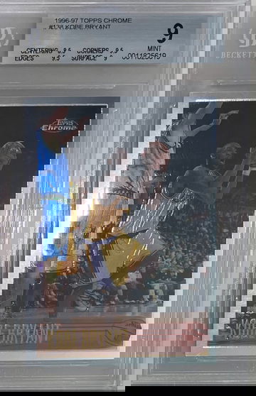 Kobe Bryant 1996-97 topps chrome rc rookie bgs 9