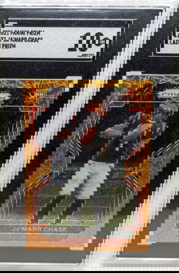2021 Panini Prizm Ja'Marr Chase #337 SGC 10 Lazer Rookie RC Color Match!
