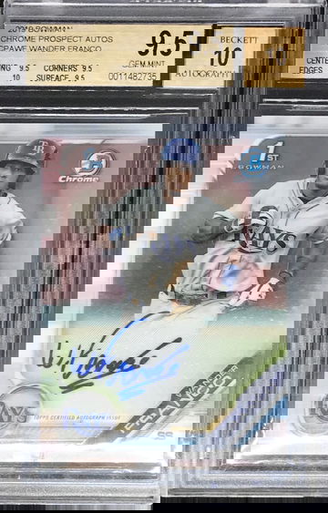 Wander Franco 2019 Bowman Chrome 1st Auto RC BGS 9.5/10 ~True Gem +