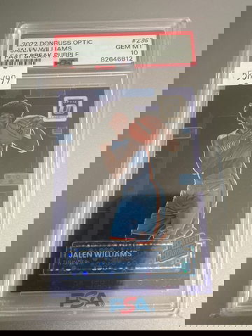 Jalen Williams 2022 Optic Fast Break Purple Rookie / 99