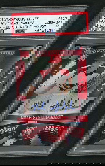 2010 Donruss Elite Extra Edition Red Status-Autograph Noah Syndergaard #113 50/50 PSA 10