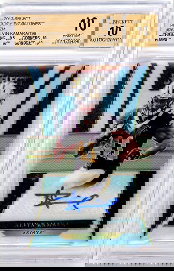 Alvin Kamara 2017 Panini Select Prizm XRC Refractor RC Autograph 021/199 BGS 10 Pristine