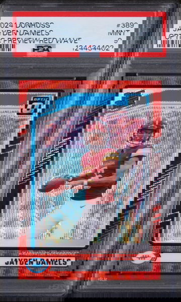 2024 Donruss Optic Rated Rookie Preview Red Wave Jayden Daniels #389 PSA 9