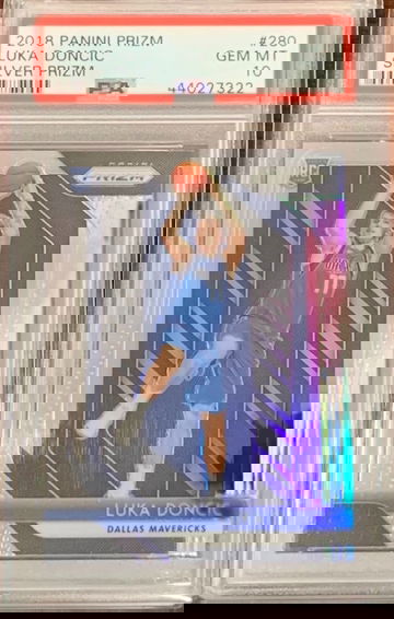 2018 Prizm Luka Doncic Silver PSA 10
