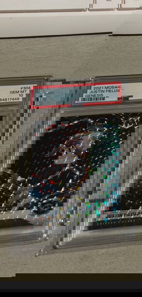 2021 mosaic Genesis psa 10 Justin fields 