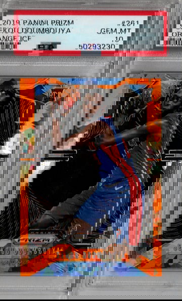 2019 Prizm Sekou Doumbouya ORANGE ICE PSA 10