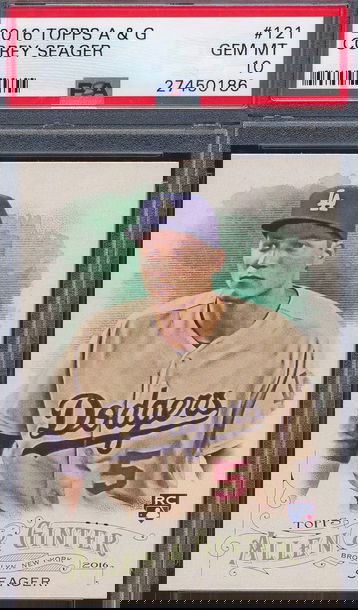 2016 Topps Allen & Ginter 121 Corey Seager RC PSA 10 GEM MT 0186