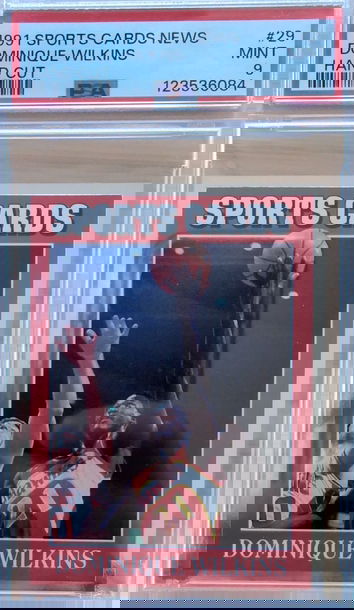 1991 Sports Card News Dominique Wilkins PSA 9 low pop!