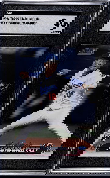 2024 Topps Stadium Club #114 Yoshinobu Yamamoto SGC 9