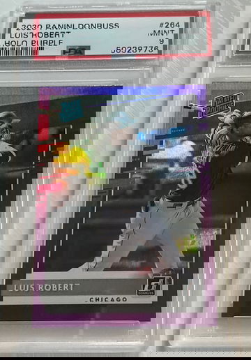2020 Panini Donruss Luis Robert RC Holo Purple PSA 9 POP 21 SP
