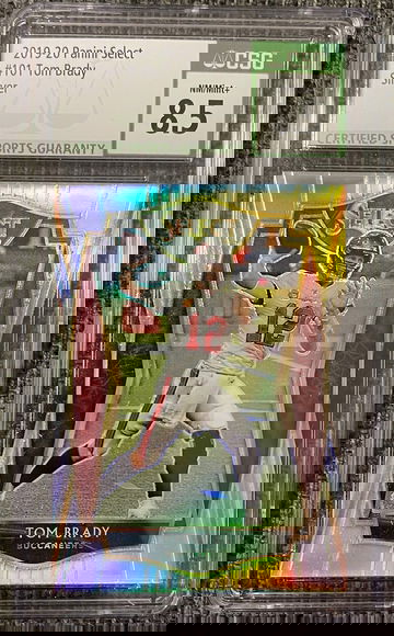2020 Panini Select Tom Brady #101 SILVER PRIZM CSG 8.5 NM/Mint+ Buccaneers SP