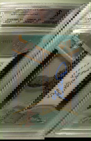 2007-08 SP ROOKIE THREADS GOLD ROOKIES #76 GLEN DAVIS AUTO 47/50 BGS 9 MINT