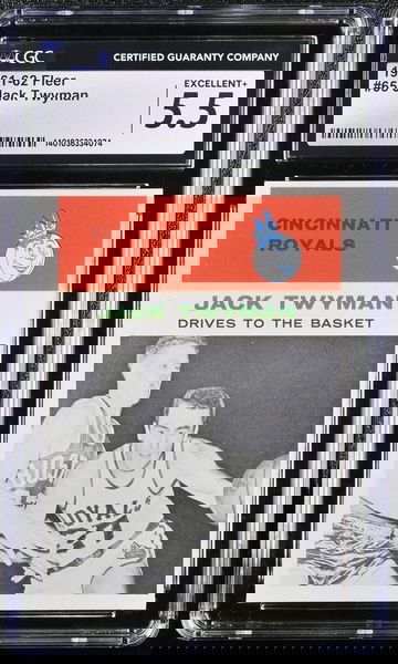 1961-62 FLEER JACK TWYMAN #65 CGC 5.5 BK.A3.17