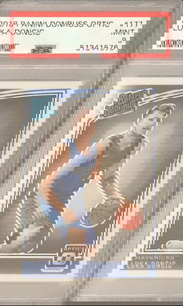 2018 Donruss Optic Luka Doncic RC Rated Rookie PSA 9 Mint