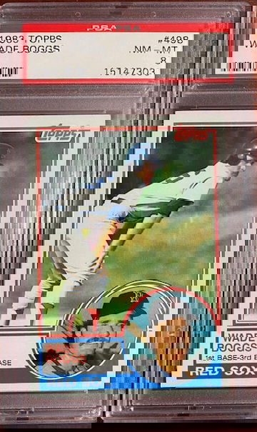 1983 Topps Wade Boggs PSA 8