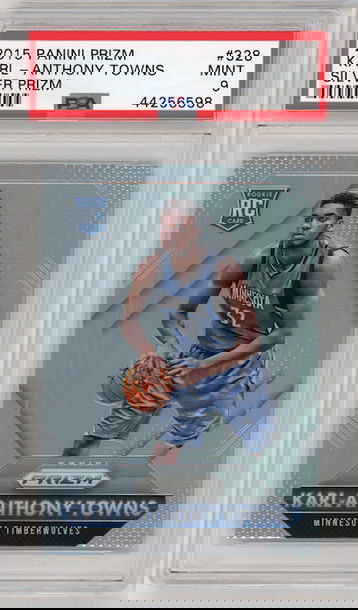 Karl-Anthony Towns 2015 Silver Prizm PSA 9 Rookie