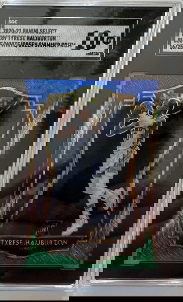 2020 Select Tyrese Haliburton Shimmer Blue/White/Green SGC 10/25 Rookie RC