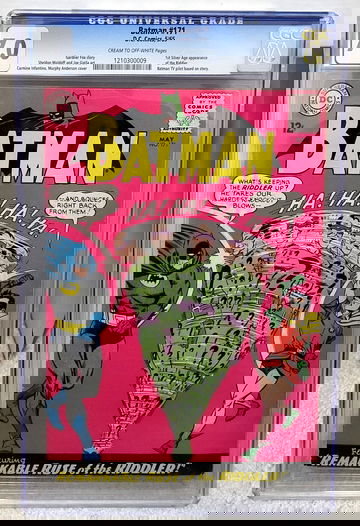 Batman #171 (1965) CGC 7.0 - 1st SA Appearance of the Riddler DC Comics Key